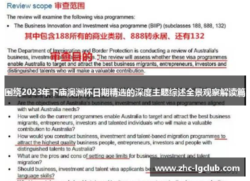 围绕2023年下庙澳洲杯日期精选的深度主题综述全景观察解读篇 围绕2023年下庙澳洲杯日期精选的深度主题综述全景观察解读篇